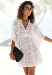LASCANA Longbluse aus Lochspitze, lockeres Blusenkleid, Tunika