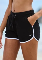 KangaROOS Relaxshorts mit sportlichem Seitenstreifen und weichem Frottee Material