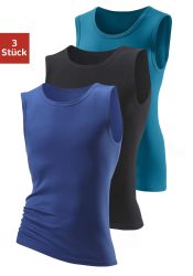 H.I.S Muscleshirt Packung, 3 Stk. aus weicher Feinripp-Qualität