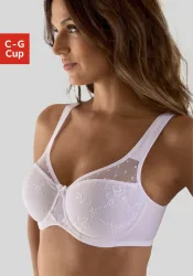 Nuance by Lascana Minimizer-BH mit Bügel, gemoldet mit floraler Spitze – ideal für grosse Grössen