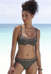 LASCANA Bügel-Bikini-Top »Adelin«, mit bedruckten Einsätzen