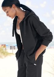 LASCANA Sweatjacke aus organischer Baumwolle, Loungewear