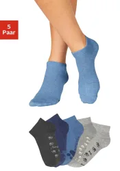 Arizona Sneakersocken Packung, 5 Stk. tlg. mit süssem Pfotendesign unter der Sohle