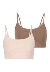 LASCANA Bustier 2er-Pack, aus elastischer Baumwolle