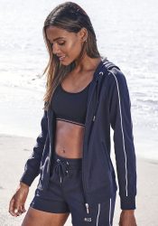 H.I.S Kapuzensweatjacke, mit Piping an den Ärmeln