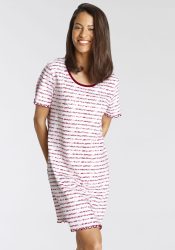 Vivance Dreams by Lascana Sleepshirt mit Kräuselsaum