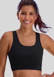 H.I.S Sport-Bustier ohne Bügel, mit Minimizer-Effekt, Sport-BH mit starkem Halt