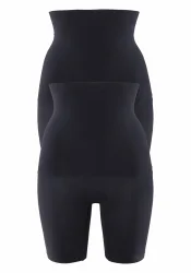 petite fleur Formpants 2er-Pack, shape wear, unifarben, Baumwollmischung