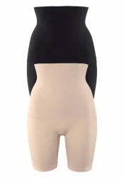 petite fleur Formpants 2er-Pack, shape wear, unifarben, Baumwollmischung