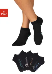 Arizona Sneakersocken Packung, 5 Stk. tlg. mit süssem Pfotendesign unter der Sohle