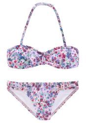 s.Oliver Bandeau-Bikini »Scatter Kids«, mit sommerlichem Blumendruck