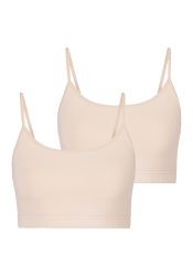 LASCANA Bustier 2er-Pack, aus elastischer Baumwolle