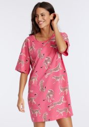 Vivance Dreams by Lascana Sleepshirt mt Animal Alloverprint