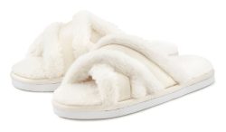 Vivance Dreams Hausschuh, Pantolette mit raffinierter Kreuzbandage VEGAN