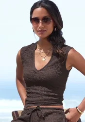 LASCANA Kurzarmshirt 