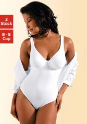 Nuance by Lascana T-Shirt-Body Packung, mit Bügel, mit bodyforming Effekt, Shape wear Body, Shaping Body