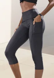LASCANA Caprileggings Sporthose im Allover-Druck