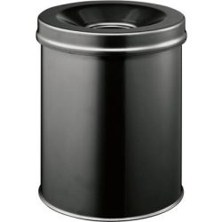 Durable 3305-01 15 L Round Steel Black