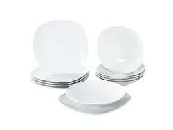 Geschirrset FIRST Porzellan 12-teilig 6 Personen