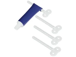 Tubenpresse-Set TOBI Plastik grau