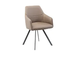 Stuhl AROSA Echtleder taupe drehsitz