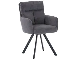 Stuhl COSY Stoff grau drehsitz