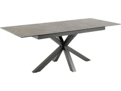 Tisch ausziehbar HEAVEN 168-210x90x76cm grau anthrazit