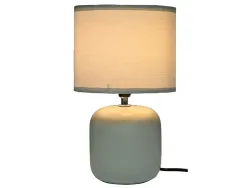 Tischlampe RONAN 31cm 40W hellgrau