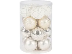 Set 16 Weihnachtskugeln HOLY Ø8cm goldfarben