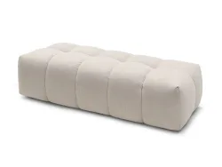 Hocker BOBOCHIC MONT-BLANC 66x180x48cm stoff chiniert beige