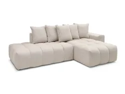 Ecksofa BOBOCHIC MONT-BLANC Stoff chiniert beige