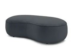 Hocker BOBOCHIC SAINT-GERMAIN 90x147x47cm stoff mit textur dunkelgrau
