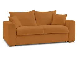 Bettsofa BOBOCHIC AUGUSTIN Boucle-Stoff gelb