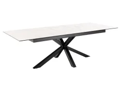 mutoni - Esstisch Triple-X Keramik weiss 200-240x100, One Size