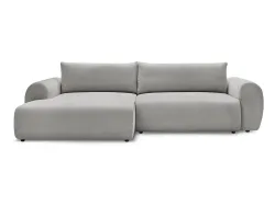 Ecksofa BOBOCHIC LUCIEN Stoff hellgrau