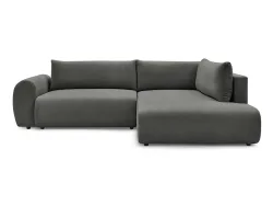 Ecksofa BOBOCHIC LUCIEN Stoff dunkelgrau