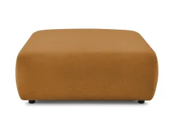 Hocker BOBOCHIC LUCIEN 108x108x46cm stoff gelb