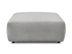 Hocker BOBOCHIC LUCIEN 108x108x46cm stoff hellgrau