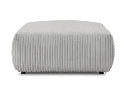 Hocker BOBOCHIC LUCIEN 108x108x46cm cord-stoff hellgrau