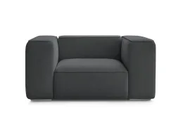 Sessel BOBOCHIC ZEPHYR Stoff mit Textur dunkelgrau