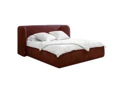 Kastenbett BOBOCHIC LOUISE 160x200cm stoff rot