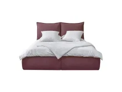 Kastenbett BOBOCHIC GARANCE 160x200cm stoff rosa