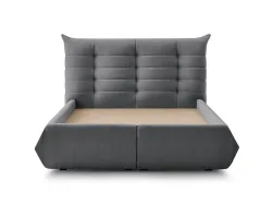 Kastenbett BOBOCHIC CLOTHILDE 180x200cm spanplatte dunkelgrau