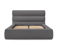 Kastenbett BOBOCHIC JAGNA 160x200cm stoff dunkelgrau