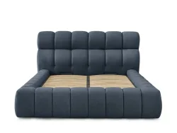 Kastenbett BOBOCHIC MONT-BLANC 160x200cm stoff dunkelblau