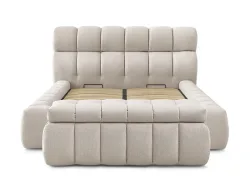 Kastenbett mit Bettkasten BOBOCHIC MONT-BLANC 180x200cm stoff beige