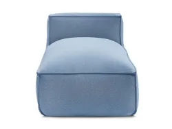 Gartenottoman BOBOCHIC BIARRITZ Stoff chiniert blau