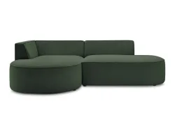 Ecksofa BOBOCHIC ROUSSEAU Stoff chiniert grün
