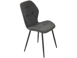 Stuhl LUNA Stoff grau