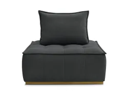 Modulare Sessel für Sofa BOBOCHIC ELISA Stoff mit Textur dunkelgrau